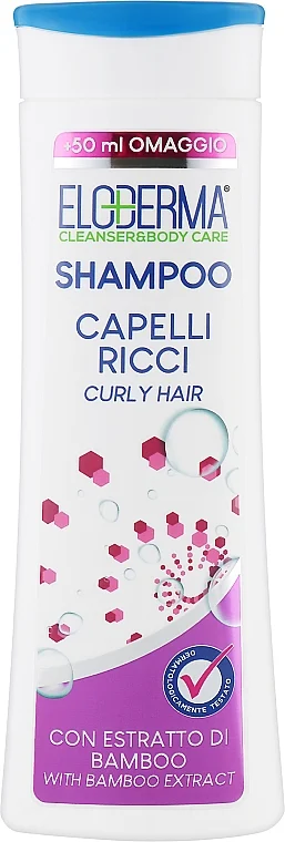 Shampoo per capelli ricci con estratto di bambù