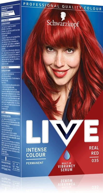 Schwarzkopf LIVE Intense Colour tinta permanente per capelli colore 035 Real rosso