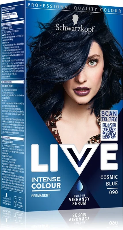 Schwarzkopf LIVE Intense Colour tinta permanente per capelli colore 090 Cosmic Blue