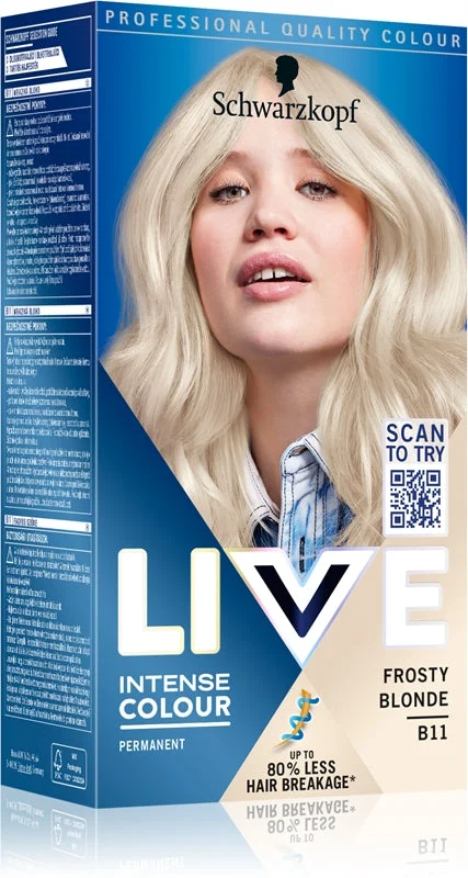 Schwarzkopf LIVE Intense Colour tinta permanente per capelli colore B11 Frosty biondo