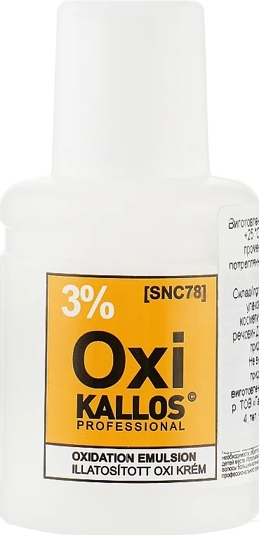 Ossidante per capelli 3%