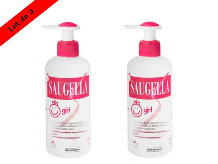 Saugella Girl Emulsione Lavante Dolce per Ragazza 2x200ml Lotto × 2