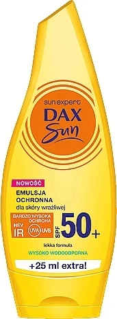 Emulsione solare per pelli sensibili SPF50+