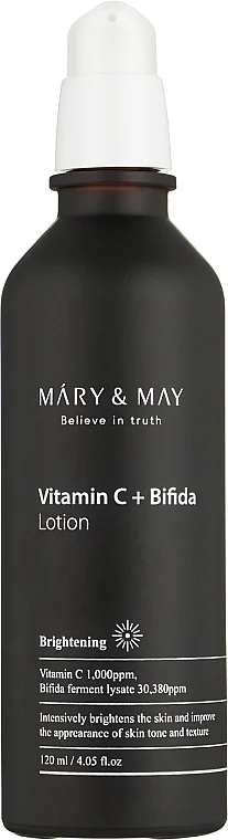 Lozione con bifidobatteri e vitamina C