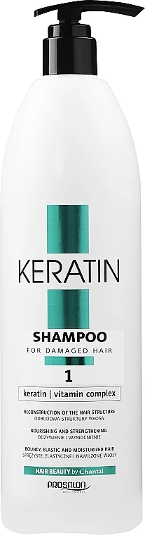 Shampoo con cheratina per capelli danneggiati