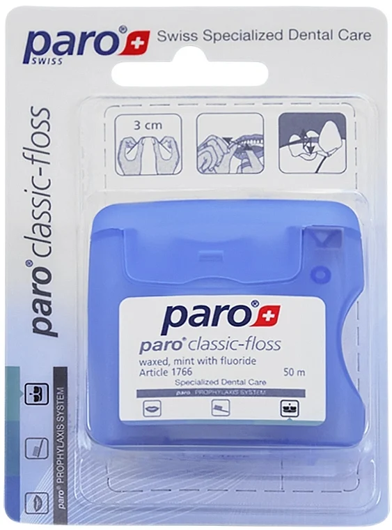 Filo interdentale, cerato, alla menta