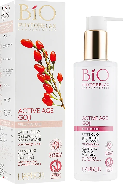 Latte olio detergente viso e occhi