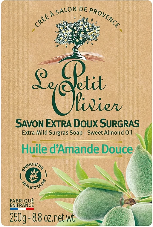 Sapone delicato con estratto di olio di mandorle dolci