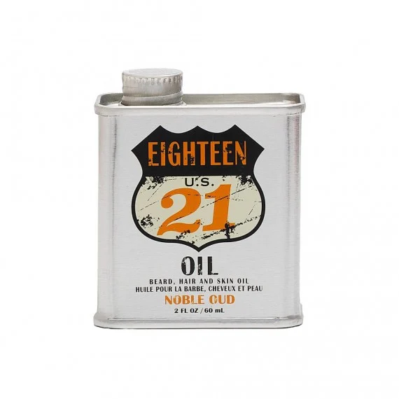 18.21 Man Made Oil Beard Hair & Skin Oil Noble Oud 60ml - olio uomo multiffunzionale barba/capelli/corpo