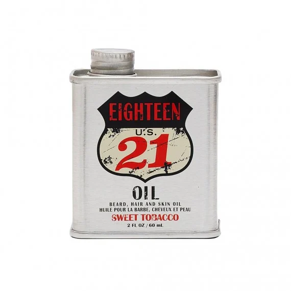 18.21 Man Made Oil Beard Hair & Skin Oil Sweet Tobacco 60ml - olio uomo barba/capelli/corpo