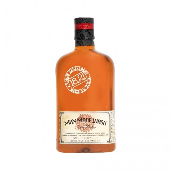 18.21 Man Made Wash Sweet Tobacco 532ml - doccia/shampoo/conditioner uomo capelli corpo barba