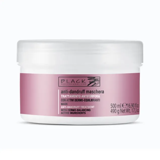 Maschera Capelli Antiforfora e Purificante 500 ml Black Professional