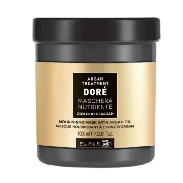 Maschera Capelli Dorè Argan Nutriente 1000 ml Black Professional