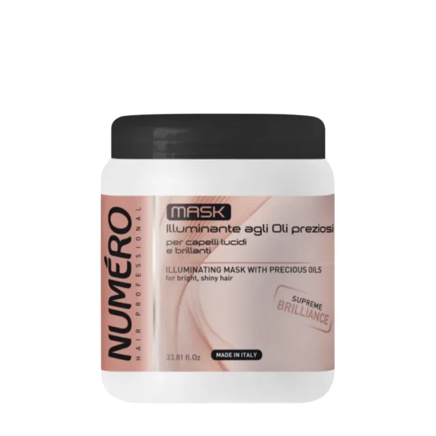 Maschera Illuminante per Capelli Lucidi 1000 ml. Numero Hair