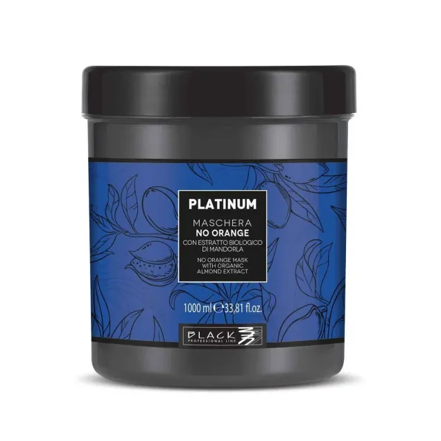 Maschera per Capelli Antiarancio 1000 ml Platinum No Orange Black Professional