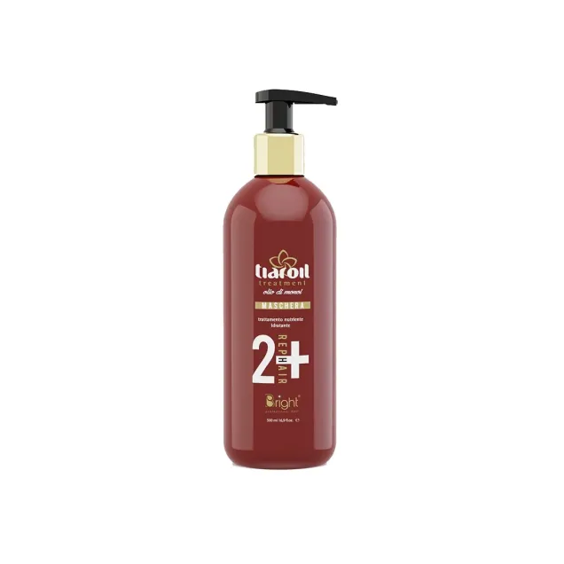 Maschera per Capelli Rovinati e Danneggiati Bright Tiaroil 500 ml