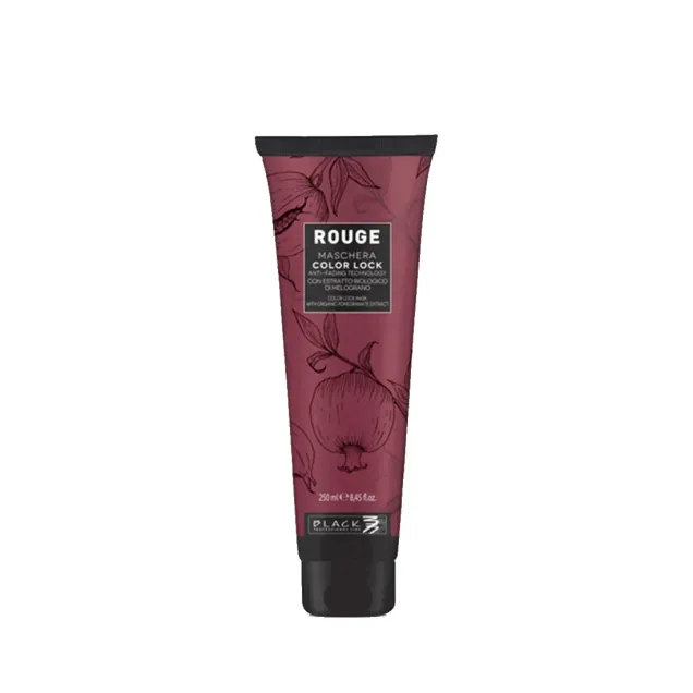 Maschera per Capelli Colorati Trattamento Protezione Colore 250 ml Rouge Black Professional