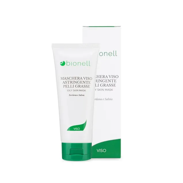 Maschera Viso Astringente Pelli Grasse Professionale Bionell Senza Parabeni 100 ml