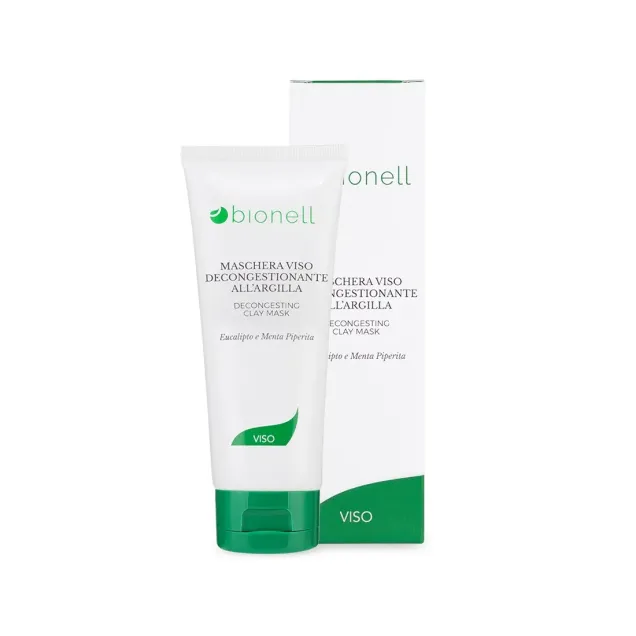 Maschera Viso Decongestionante All'Argilla Professionale Bionell Senza Parabeni 100 ml