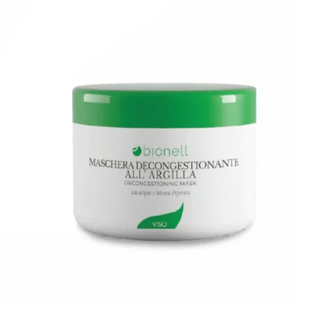 Maschera Viso Decongestionante All'Argilla Professionale Bionell Senza Parabeni 500 ml