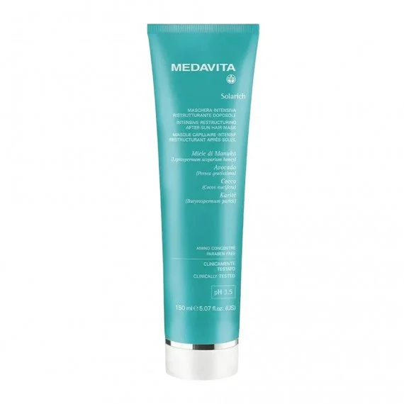 Medavita Solarich Maschera Intensiva Ristrutturante Doposole 150ml - maschera condizionante dopo sole per capelli