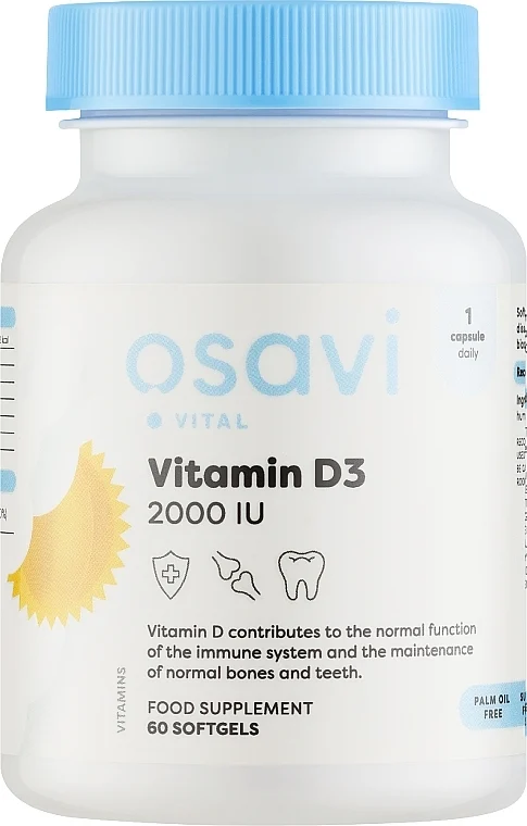 Capsule "Vitamina D3 2000"