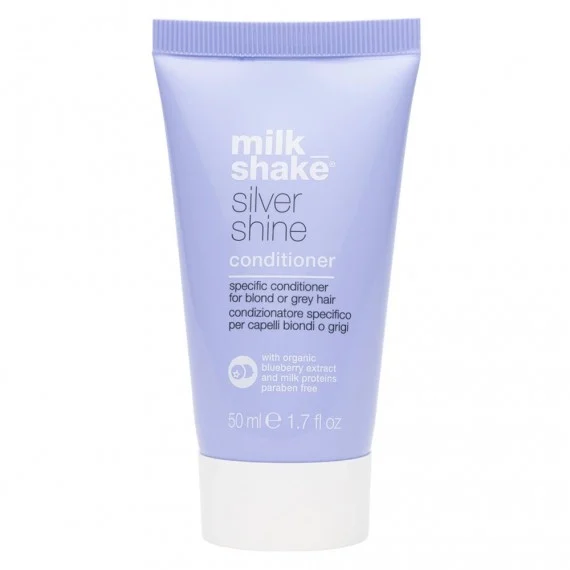 milk_shake Silver Shine Conditioner 50ml - balsamo antigiallo capelli biondi e grigi