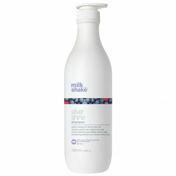 milk_shake Silver Shine Shampoo 1000ml - shampoo antigiallo capelli biondi e grigi