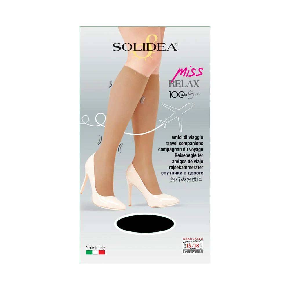 Solidea Miss Relax 100Den Gambaletti Velati 15 18 mmHg 2M Camel
