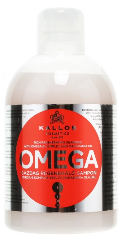 Shampoo rigenerante con complesso omega-6 e olio di macadamia