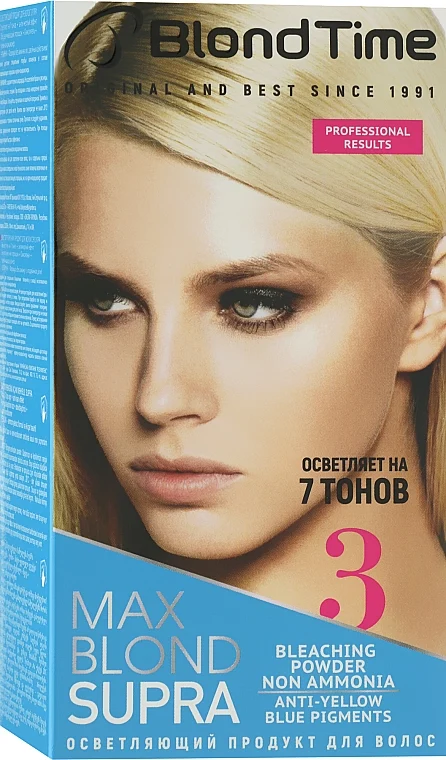 Tintura schiarente per capelli Supra Max Blond 7 toni N° 3
