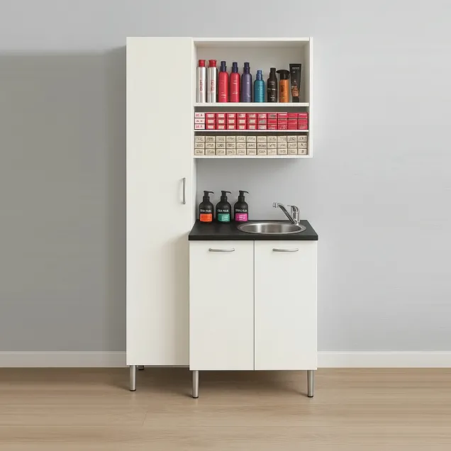 Mobile Parrucchiere Color Bar con Lavello Ceriotti - Made in Italy