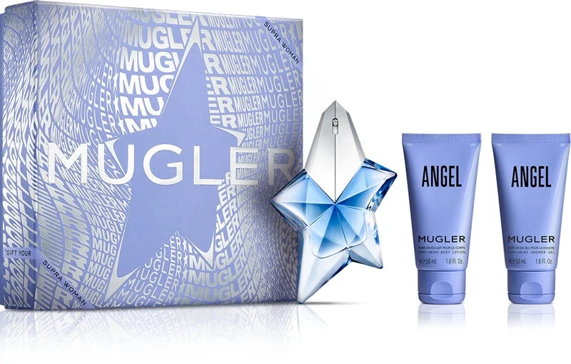 Thierry mugler Angel Set regalo EDP 25 ml, gel doccia Angel 50 ml e lozione per il corpo Angel 50 ml