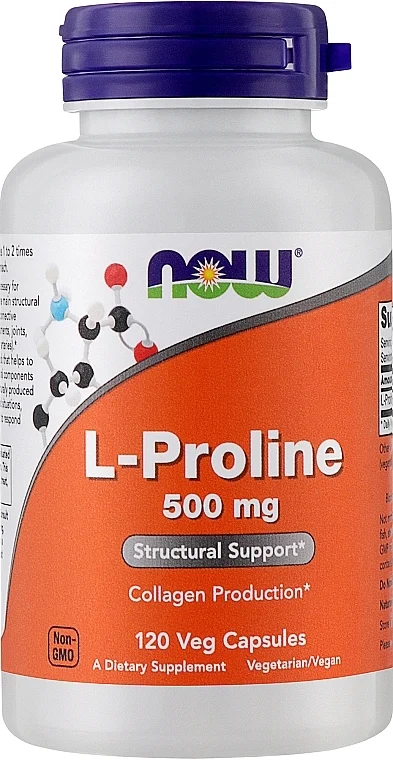 Integratore alimentare "L-Prolina" per articolazioni, 500 mg.