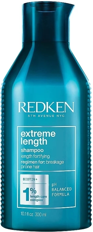 Shampoo rinforzante alla biotina per capelli lunghi