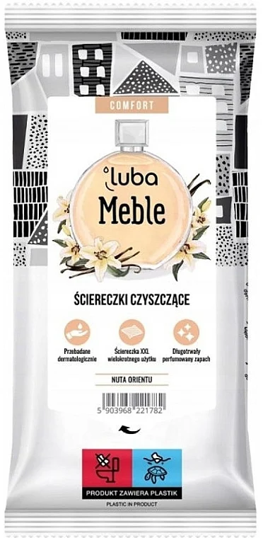Salviette umidificate per pulizia mobili profumate "Vaniglia"