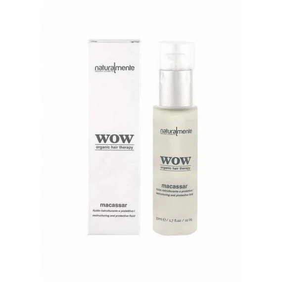 Naturalmente WOW Macassar Fluido Ristrutturante 50ml - fluido ristrutturante protettivo capelli trattati