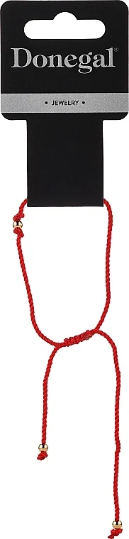 Bracciale in filo con perla decorativa, 6410, rosso