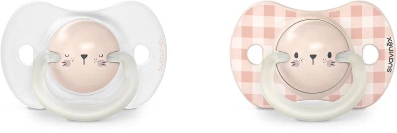 Suavinex Night & Day Physiological 0-6 mesiesi ciuccio Pink Lion 2 pezzi