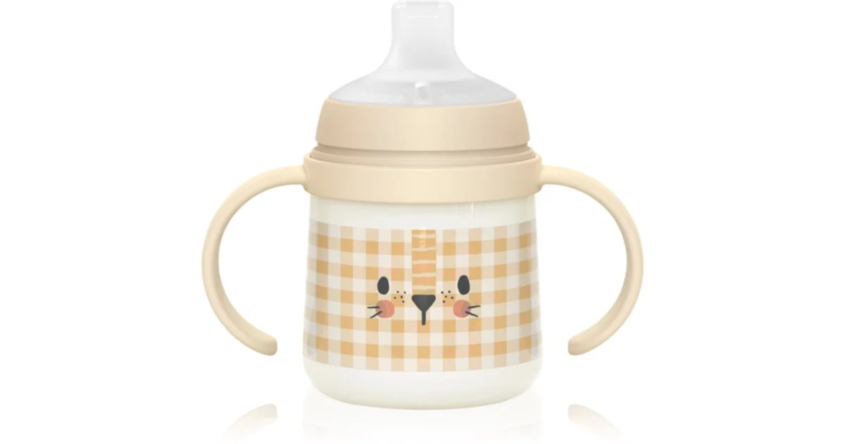 Suavinex Night & Day bottiglia per bambini con maniglie 6 mesi+ leone 150 ml