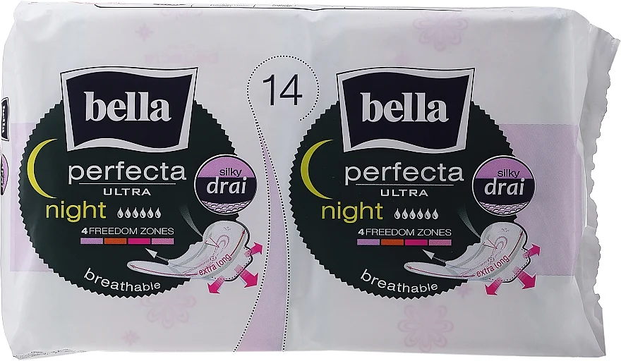 Assorbenti da notte Perfecta Ultra Night Silky Drai, 7+7 pz