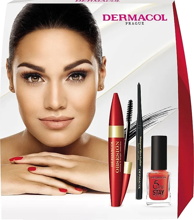 Dermacol Obsession (mascara/12ml + eyeliner/0.08g + n/polish/11ml)