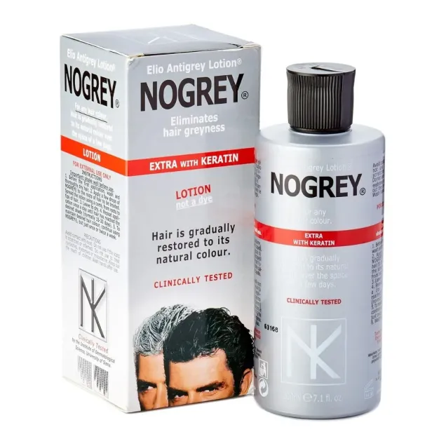 Nogrey Lozione per Capelli Uomo Antigrigio con Cheratina