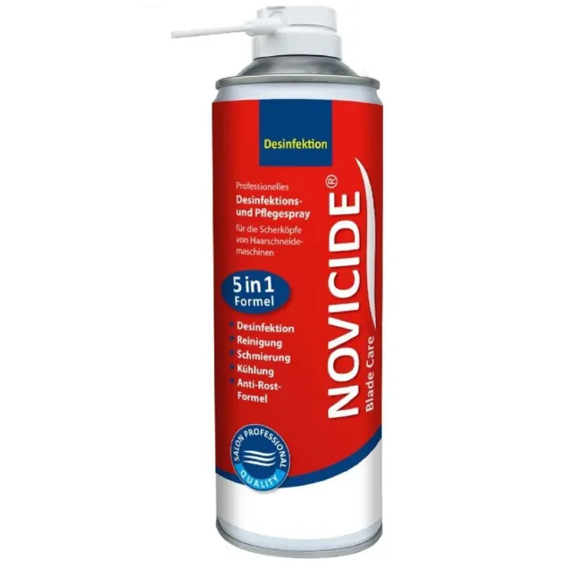 Novicide Spray Igienizzante e Lubrificante Professionale per Tagliacapelli