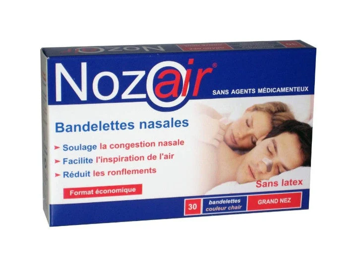 NozoAir Strisce Anti-Ronfiore Grande Naso x30