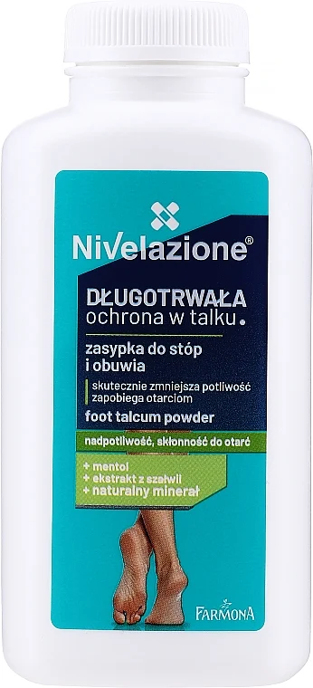 Talco rinfrescante per piedi