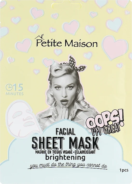 Maschera viso schiarente