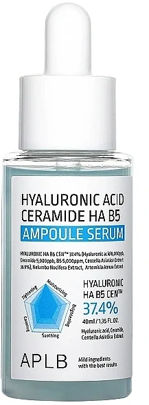 Siero idratante per il viso con acido ialuronico e ceramidi