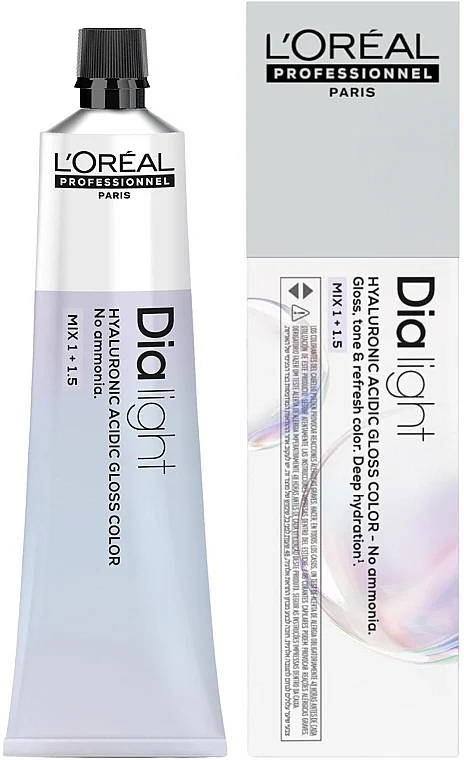 Colore per capelli in crema-gel acido senza ammoniaca con acido ialuronico