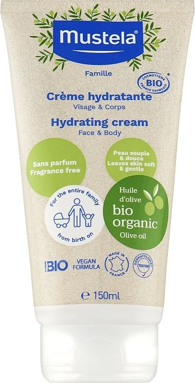 Crema idratante con olio d'oliva e aloe